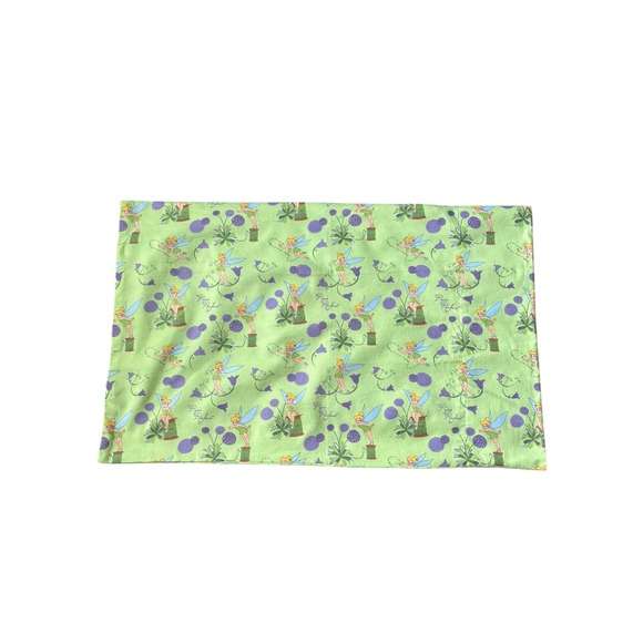 Other - Disney Tinker Bell Pillowcase Green Fairy Print Handmade Standard Size
